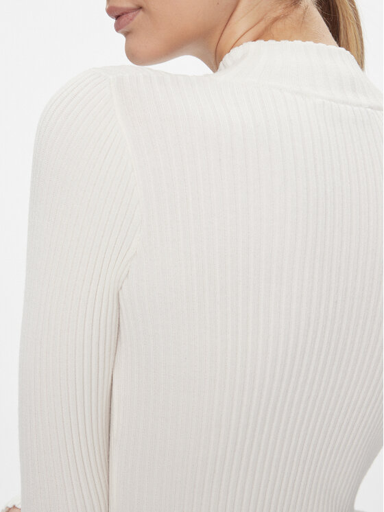 Tommy Jeans Tommy Jeans Трикотажна сукня Badge DW0DW17525 Білий Slim Fit