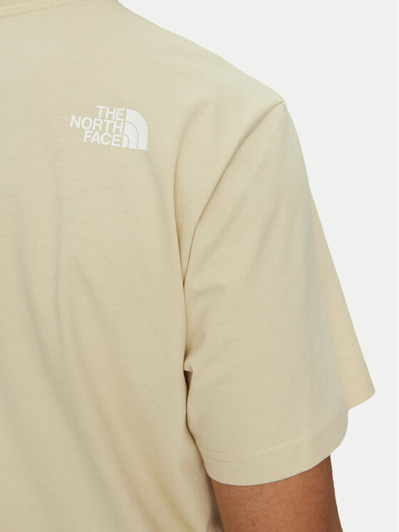 The North Face The North Face Marškinėliai Mountain Line NF0A87NT Smėlio Regular Fit