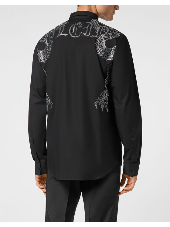 PHILIPP PLEIN PHILIPP PLEIN Košeľa 11471 Čierna Fitted Fit