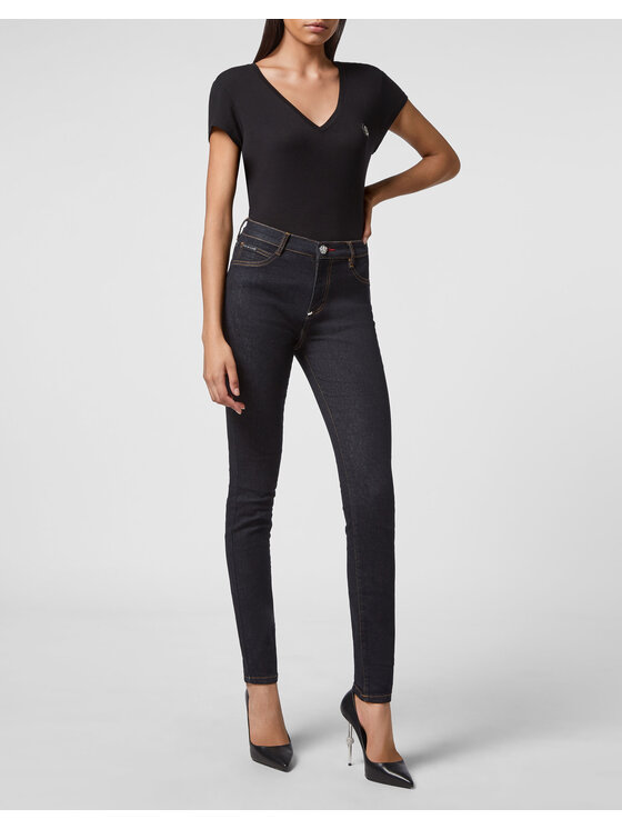 PHILIPP PLEIN PHILIPP PLEIN Džínsy 313 Modrá Jegging Fit