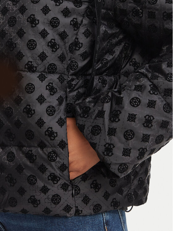 Guess Guess Geacă de iarnă W6BL56 W4195 Negru Regular Fit