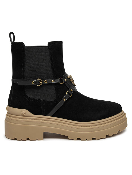 PINKO PINKO Kotníková obuv s elastickým prvkem Mia 10 SD0143 P045 Černá