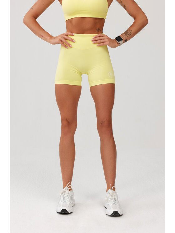 ROUGH RADICAL ROUGH RADICAL Pantaloncini sportivi SEAMLESS GLOW SHORTS Giallo Slim Fit