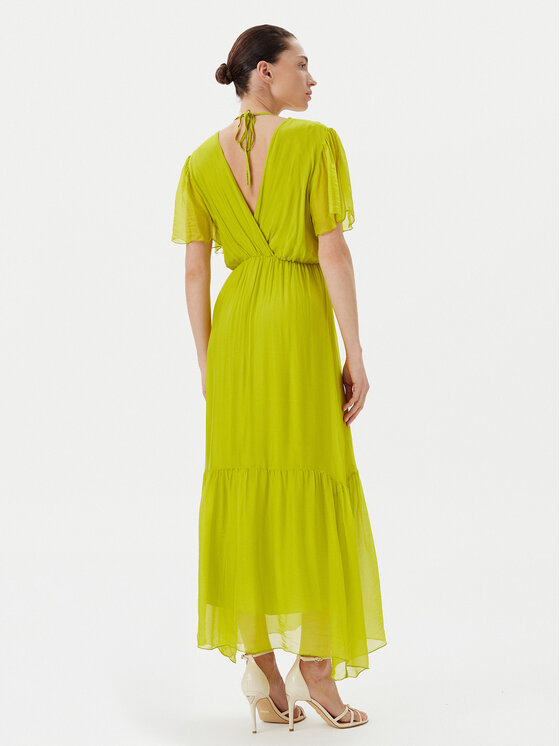 Haveone Haveone Rochie de vară AFF-N006 Verde Loose Fit