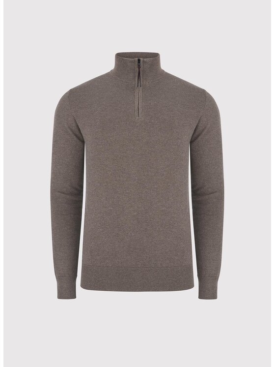 Pako Lorente Pako Lorente Sweter P25WF-2X-021 Brązowy Classic Fit