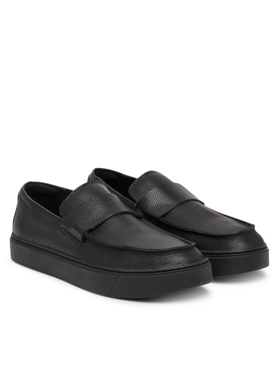 Calvin Klein Calvin Klein Loafersy Hybrid Clean Loafer Band Tum Lth HM0HM02184 Czarny