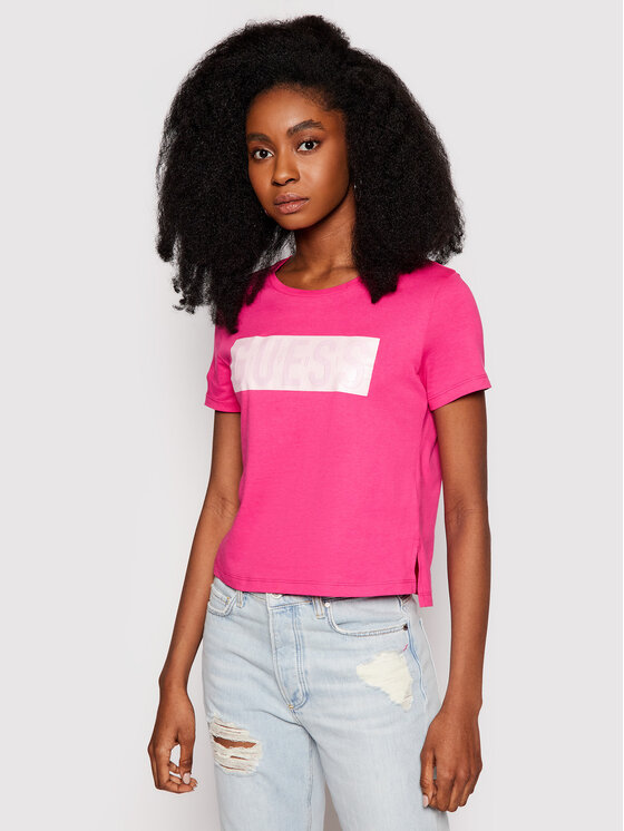 Guess T-Shirt Adria W1RI05 JA900 Růžová 