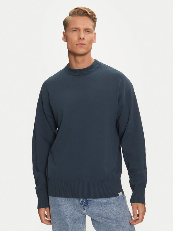 Jack&Jones Jack&Jones Pulover Collective 12251556 Mornarsko modra Relaxed Fit