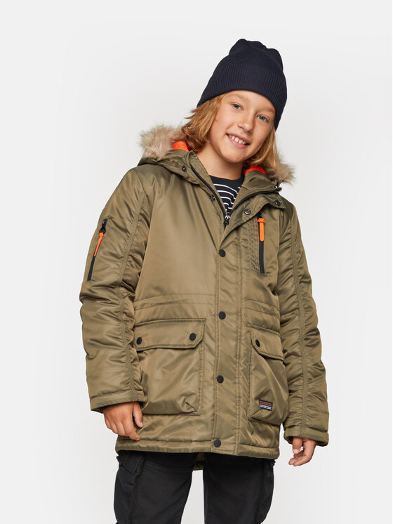 Coccodrillo Coccodrillo Žieminė striukė ZC3152104OBK Žalia Regular Fit