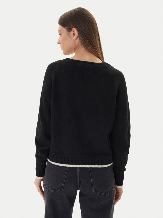 Vero Moda Vero Moda Sweter Aquarius 10331898 Czarny Regular Fit