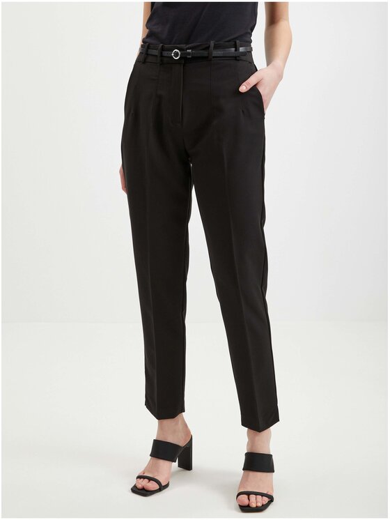 Orsay Orsay Spodnie damskie 353136-660000__38 Czarny Regular Fit