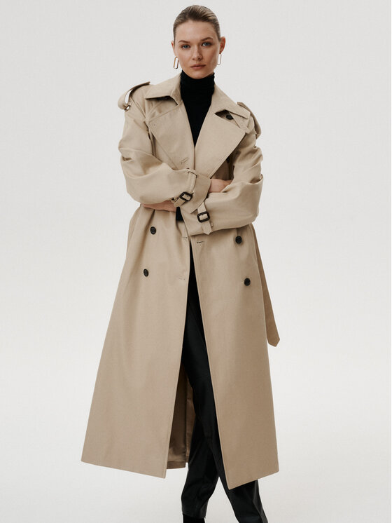 MARI PRETI MARI PRETI Trench Chiara Beige Regular Fit