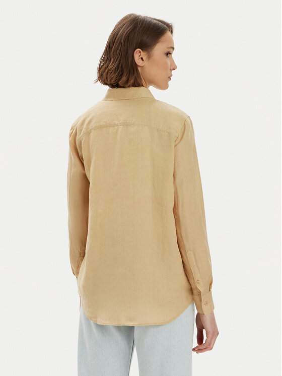 Tommy Hilfiger Tommy Hilfiger Cămașă WW0WW42037 Bej Relaxed Fit
