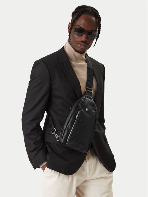 Guess Guess Torbica za okrog pasu HMTOTE P6126 Črna