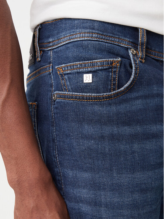 KARL LAGERFELD KARL LAGERFELD Džínsy 265501 500843 Tmavomodrá Slim Fit