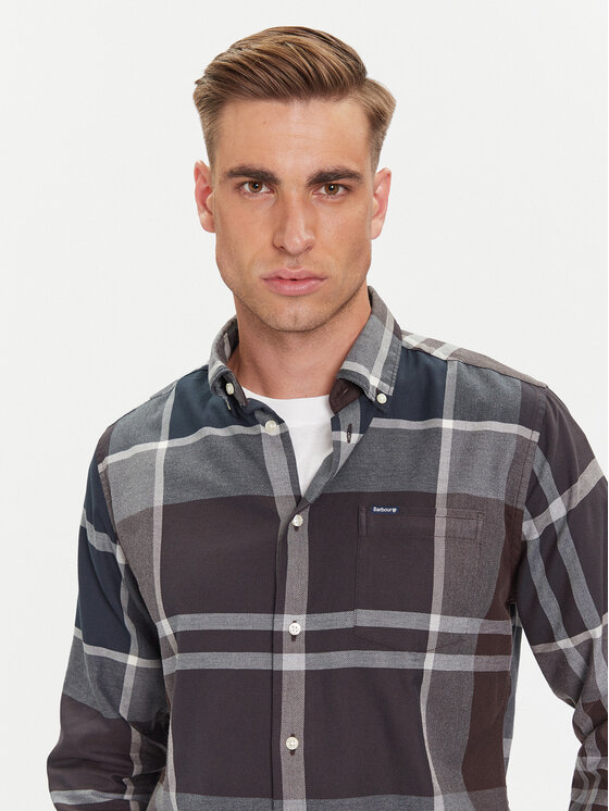 Barbour Barbour Košile Dunoon MSH4980TN38 Tmavomodrá Regular Fit