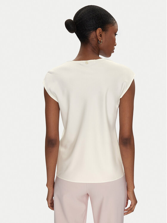Rinascimento Rinascimento Majica CFC0122604003 Écru Regular Fit