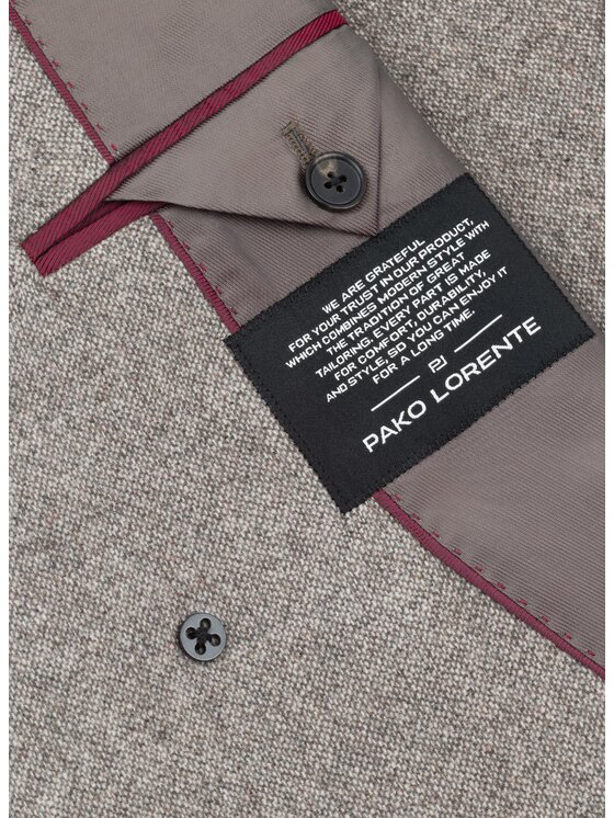 Pako Lorente Pako Lorente Płaszcz zimowy P26WF-7X-004 Beżowy Straight Fit