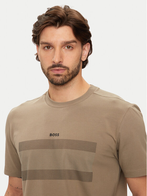 BOSS BOSS T-särk 50525224 Beež Regular Fit