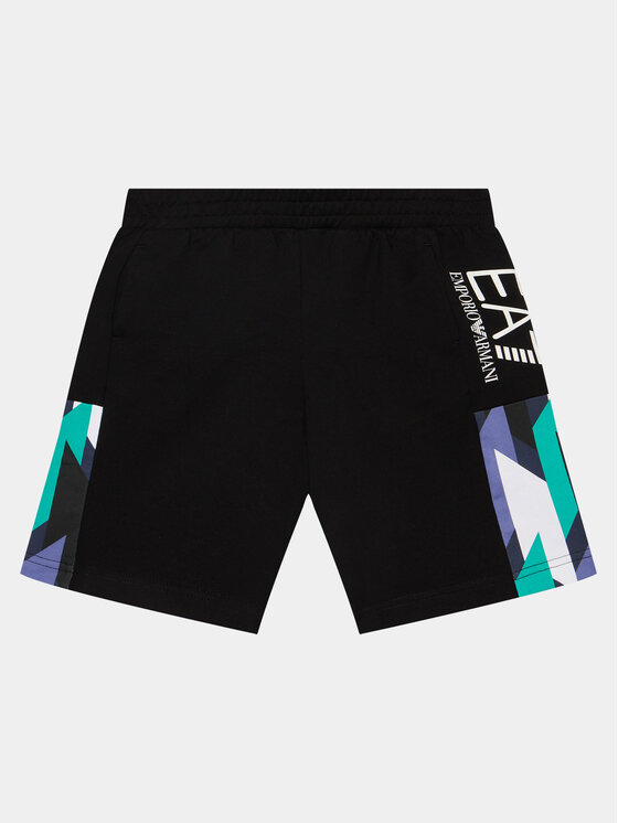 EA7 Emporio Armani EA7 Emporio Armani Šortky z materiálu 3DBS59 BJ05Z 1200 Černá Regular Fit