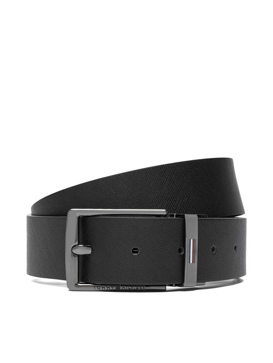 Tommy Hilfiger Tommy Hilfiger Cintura da uomo Business Rev Lux Set Gp AM0AM13831 Nero
