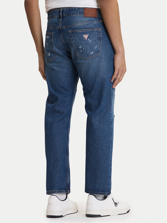 Guess Jeans Guess Jeans Džínsy M5YA1B D6367 Modrá Straight Fit