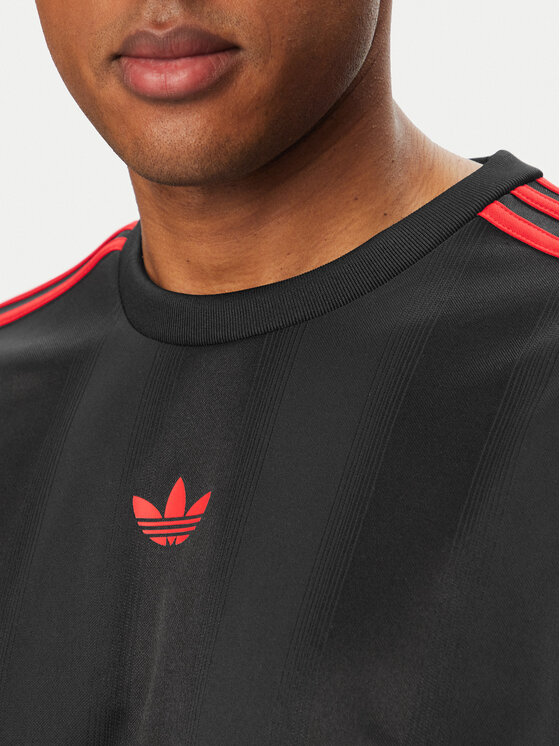 adidas adidas Póló adicolor Jacquard KD5831 Fekete Loose Fit