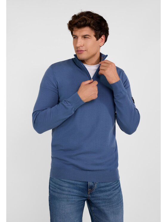 minoti minoti Sweter 27MKNIT6 Niebieski Regular Fit
