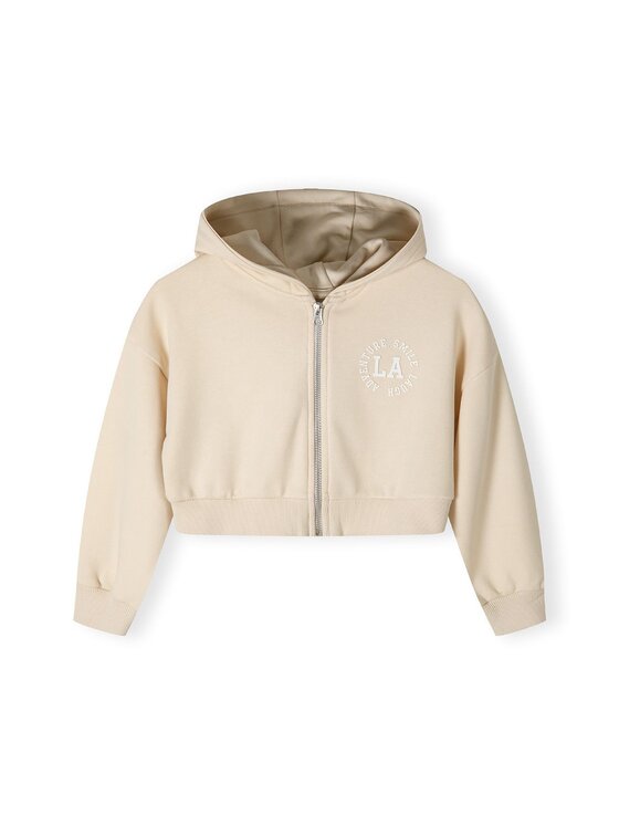 MINOTI MINOTI Bluza 22fleece67 Beżowy Regular Fit