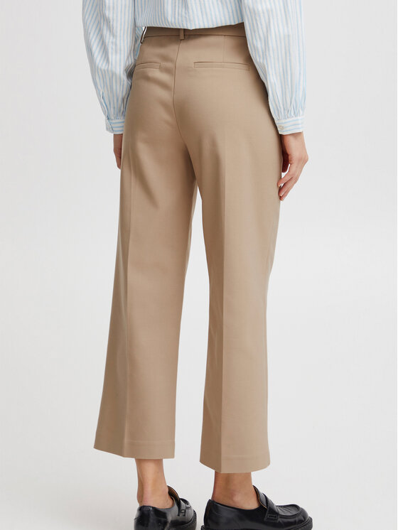 Fransa Fransa Hlače 20611919 Bež Regular Fit