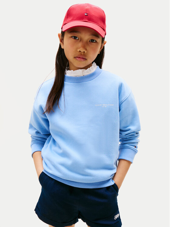 Tommy Hilfiger Tommy Hilfiger Pulóver KS0KS00640 Kék Regular Fit