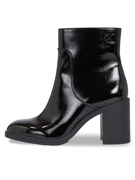 Calvin Klein Jeans Calvin Klein Jeans Μποτάκια Mid Block Heel Boot Naplak Wn YW0YW01258 Μαύρο