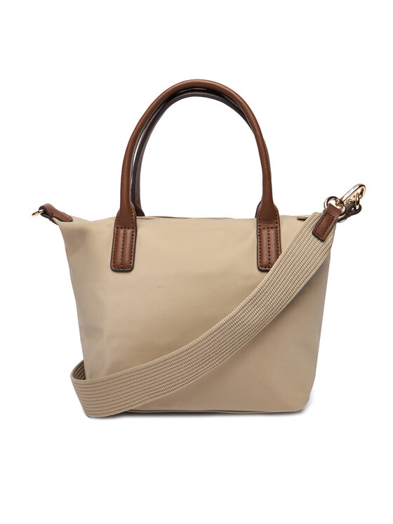 Tommy Hilfiger Tommy Hilfiger Дамска чанта Popette Mini Tote AW0AW17709 Кафяв