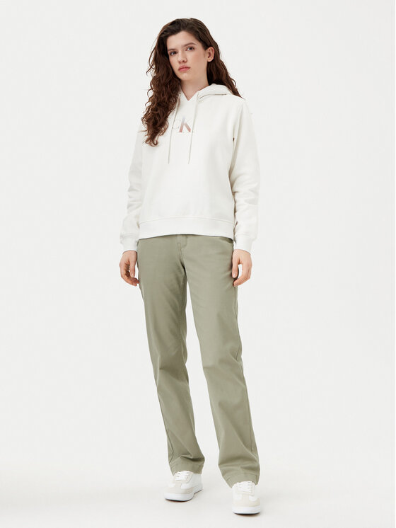 Calvin Klein Jeans Calvin Klein Jeans Mikina Gradient J20J224721 Biela Regular Fit
