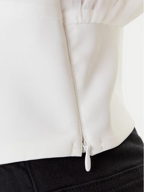 Morgan Morgan Top 242-OPLI Bílá Slim Fit