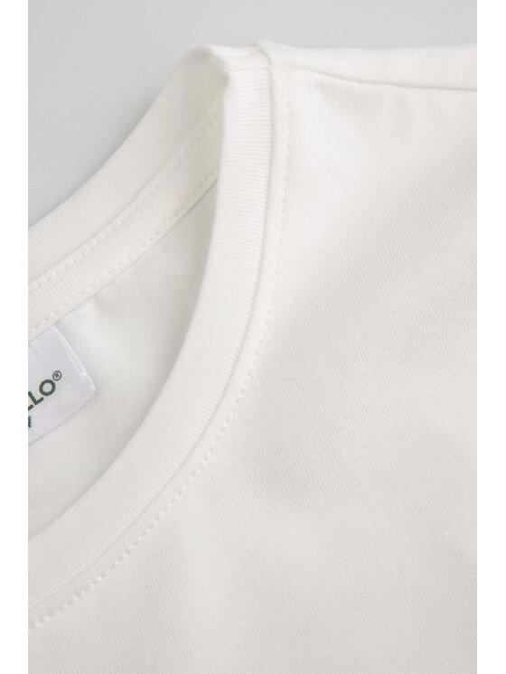 Coccodrillo Coccodrillo T-Shirt WC6143201TUG-003 Kremowy Regular Fit