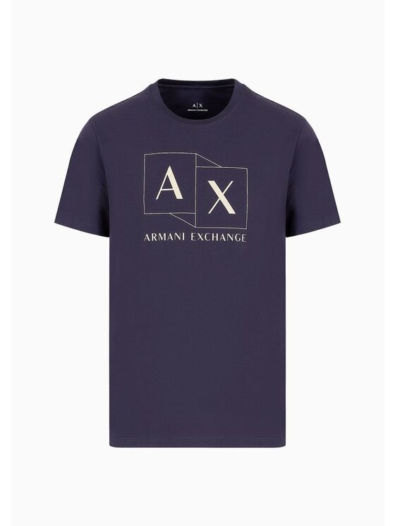 Armani Exchange Armani Exchange Tričko 3DZTAD ZJ9AZ 15CX Tmavomodrá Slim Fit