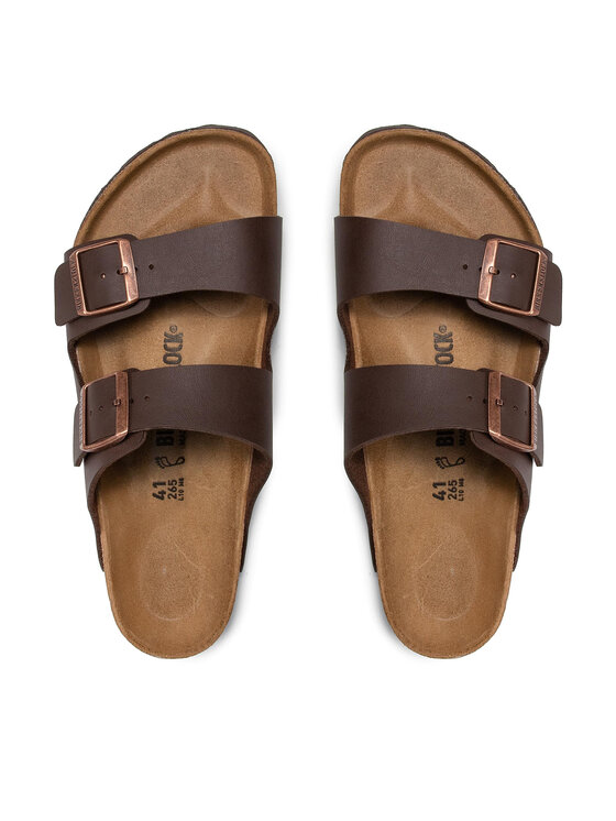Birkenstock Birkenstock Klapki Arizona Birko-Flor 0051701 Brązowy