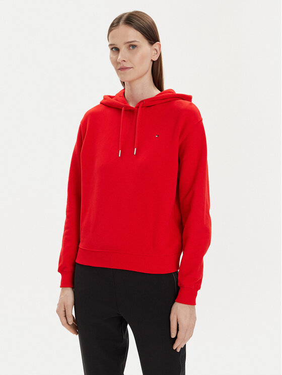 Tommy Hilfiger Tommy Hilfiger Bluză Flag WW0WW41245 Roșu Relaxed Fit