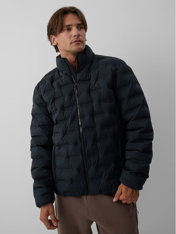 4F 4F Kurtka puchowa CITY JACKETS Czarny Regular Fit