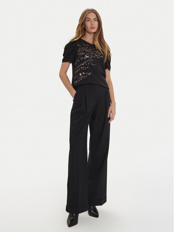 DKNY DKNY Marškinėliai P4MHTXVW Juoda Regular Fit
