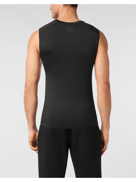Plein Sport Plein Sport Tank top 23349 Czarny Regular Fit