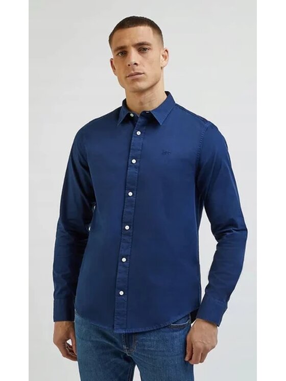 Lee Lee Camicia PATCH SHIRT EMPEROR Blu Regular Fit