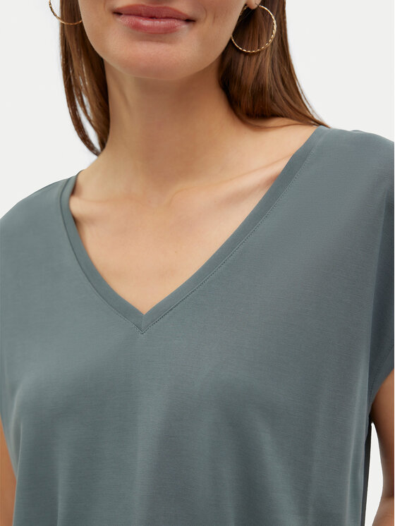 Vero Moda Vero Moda Póló Filli 10247666 Zöld Relaxed Fit