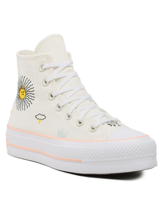 Converse Converse Kedas Chuck Taylor All Star Lift Hi A03516C Écru