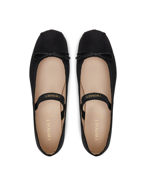 TWINSET TWINSET Baleriny 251GCJ022 S Czarny