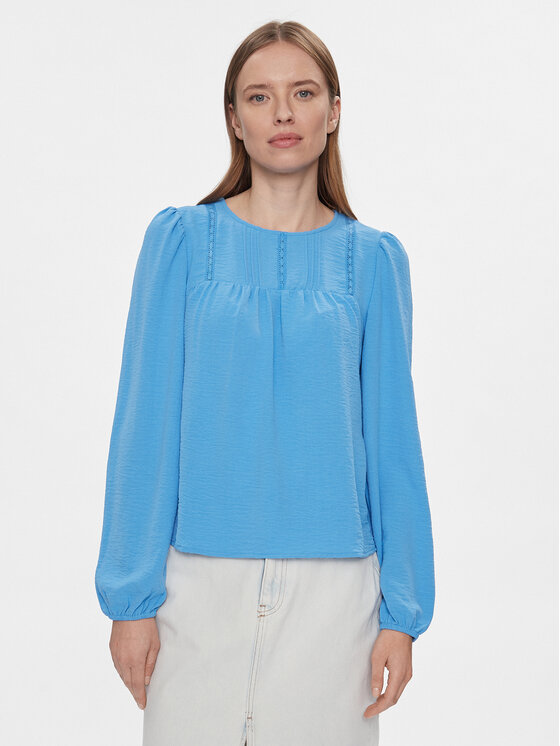 Vero Moda Blúzka 10302546 Modrá Regular Fit