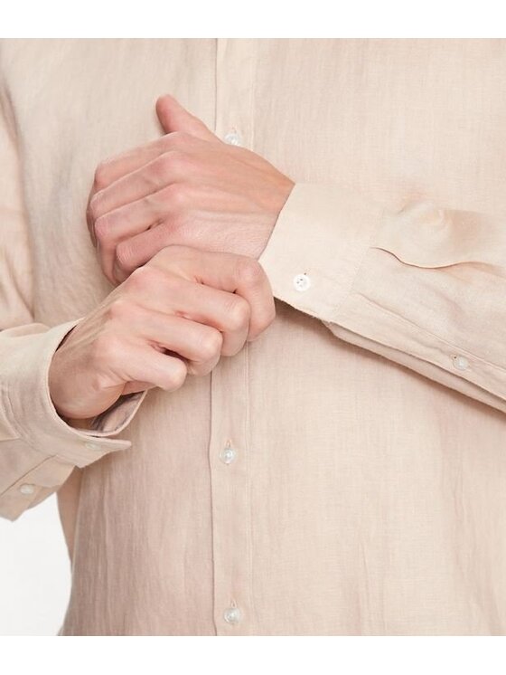 HUGO Hugo Košile Elvory Růžová Slim Fit