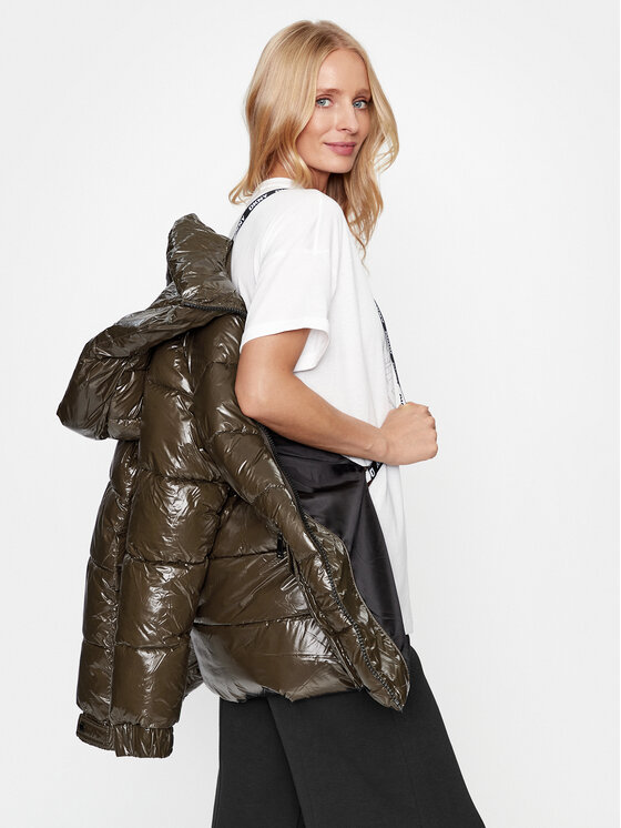 DKNY Sport DKNY Sport Пухено яке DP3J8533 Кафяв Regular Fit