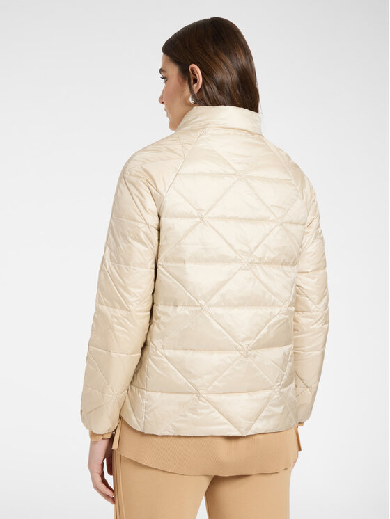 Elena Mirò Elena Mirò Giubbotto piumino F807P000194N002 Crema Regular Fit